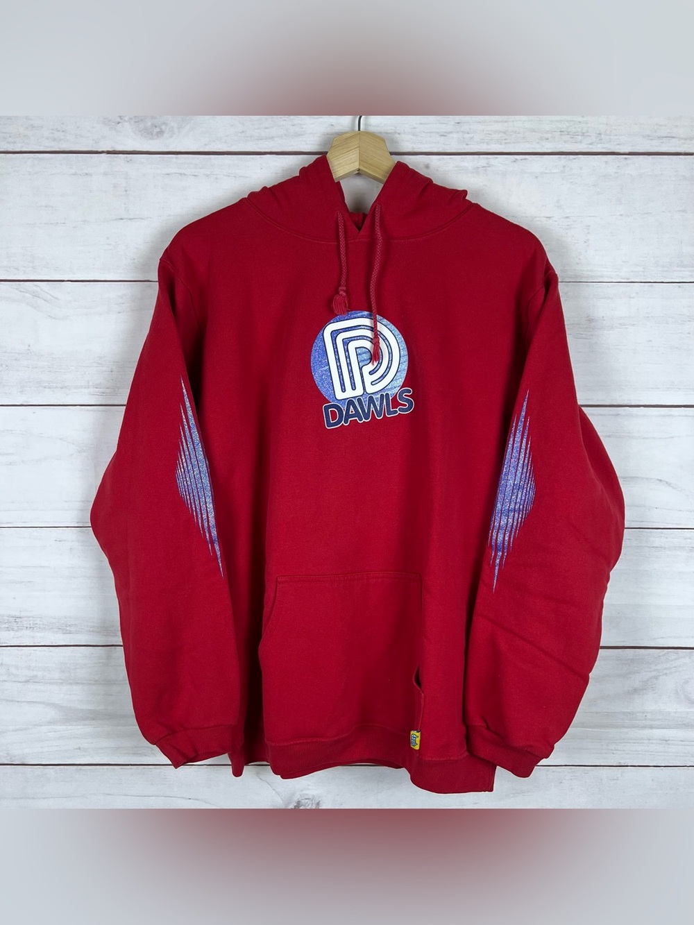 Vintage Dawls Drawls Skate Streetwear Hoodie Red Women’s Large Y2K 90s